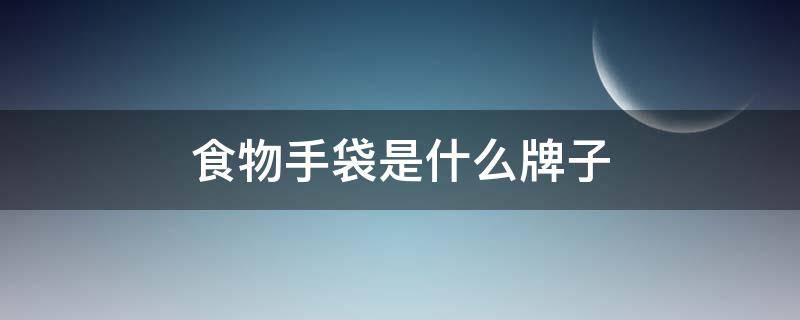 食物手袋是什么牌子 食物袋怎么做