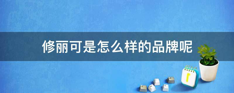 修丽可是怎么样的品牌呢 修丽可的