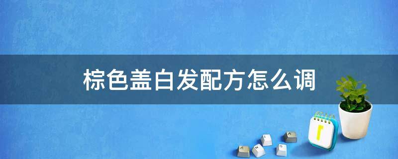 棕色盖白发配方怎么调 棕色盖白发