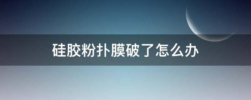 硅胶粉扑膜破了怎么办 硅胶粉扑表