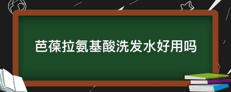 芭葆拉氨基酸洗发水好用吗（芭葆拉氨