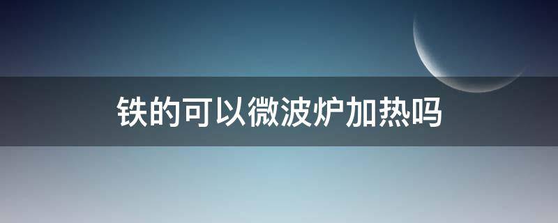 铁的可以微波炉加热吗 铁可以放微