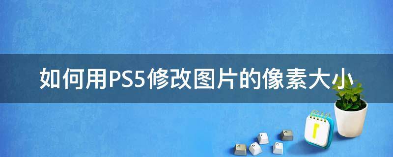 如何用PS5修改图片的像素大小 ps5